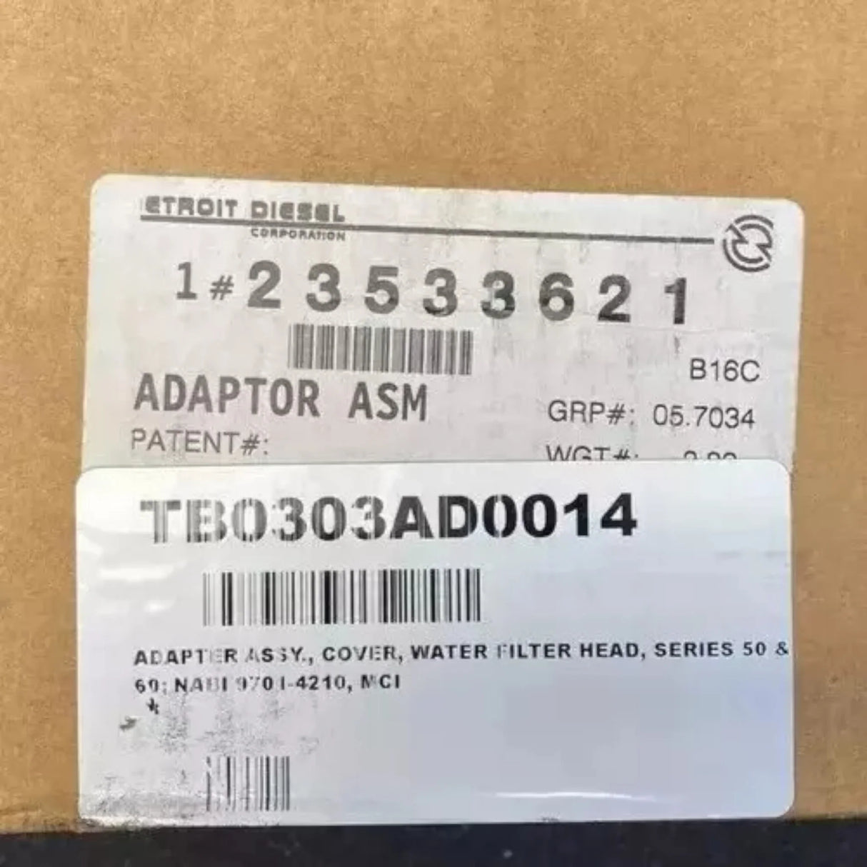 23533621 Genuine Detroit Diesel Adaptor Asm - Truck To Trailer