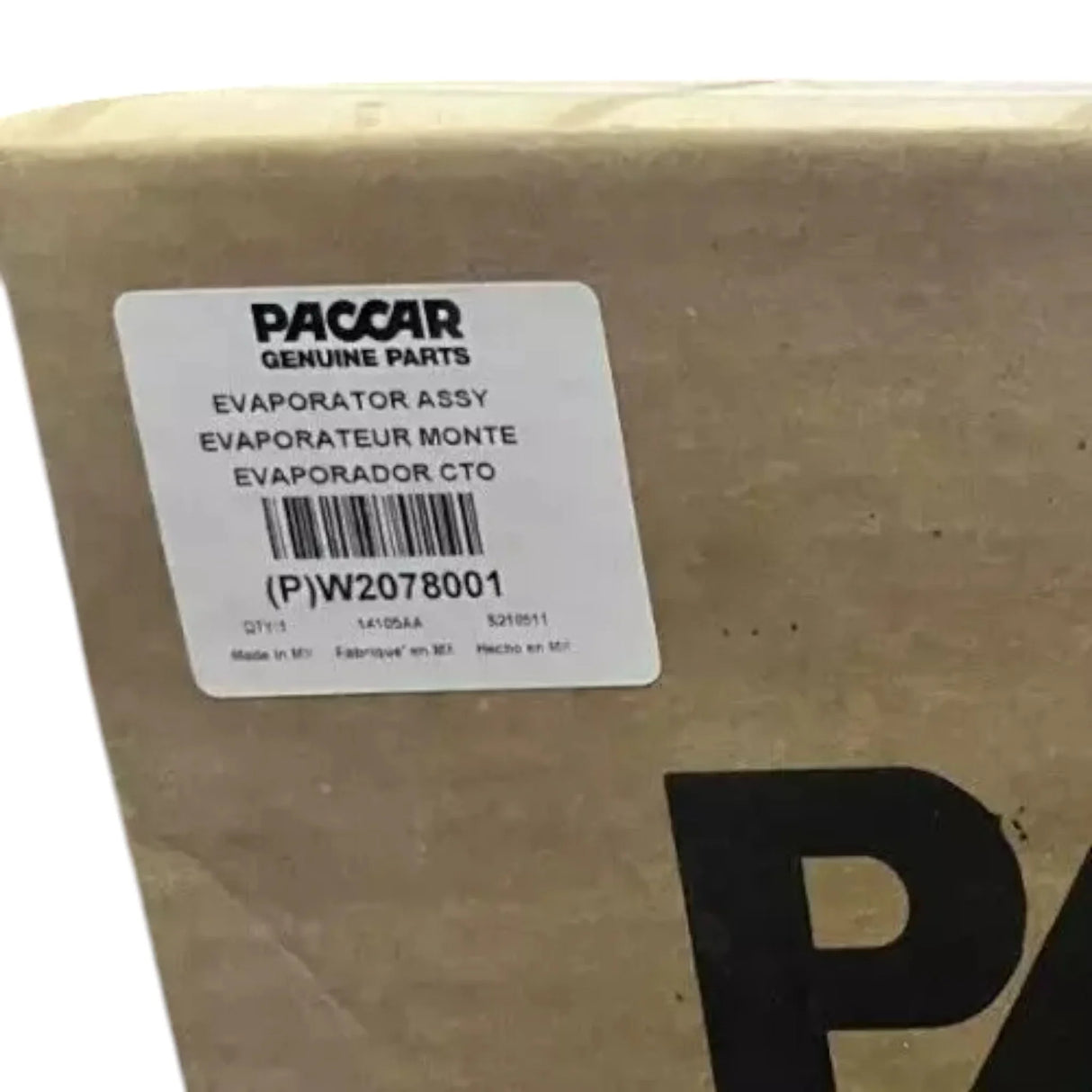 W2078001 Genuine Paccar Evaporator - Truck To Trailer