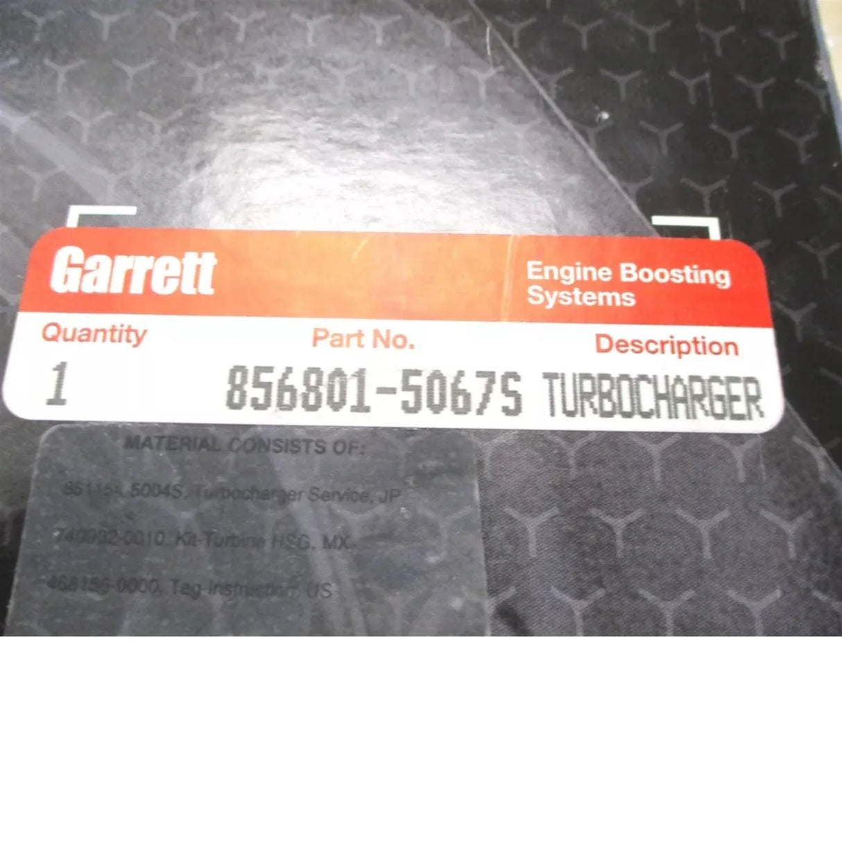 856801-5067S Garrett Turbo Assembly Kit GTX3582R 1.06 A/R GEN 2 - Truck To Trailer