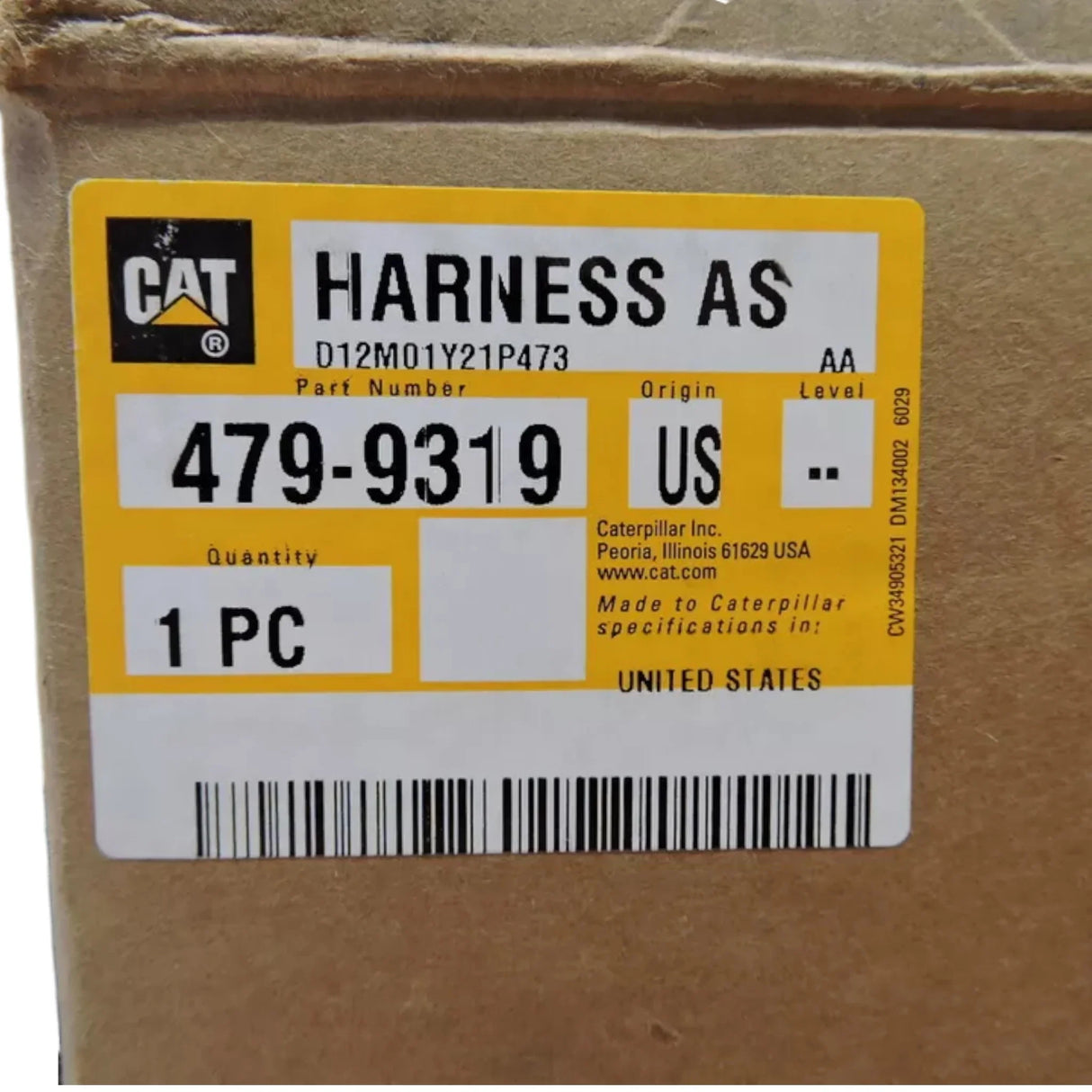 479-9319 Cat Wire Harness AS AP-1000F AP-1055F AP655F SE60 V XW - Truck To Trailer