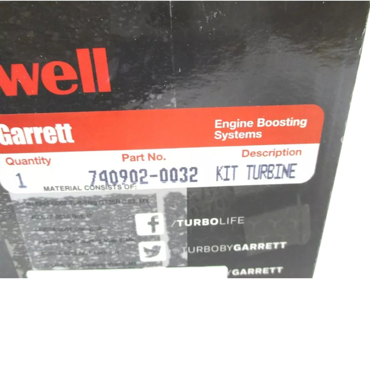 856801-5059S Garrett Turbo Assembly Kit GTX3576R 0.83 A/R GEN 2 - Truck To Trailer