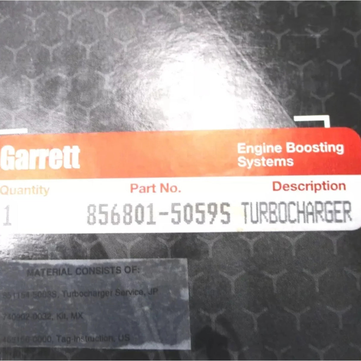 856801-5059S Garrett Turbo Assembly Kit GTX3576R 0.83 A/R GEN 2 - Truck To Trailer