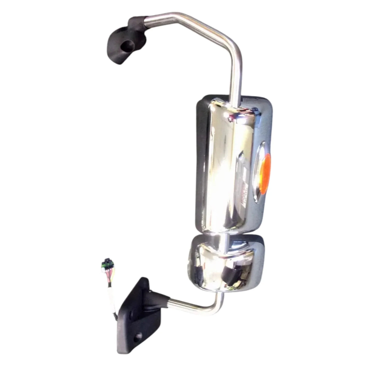 3778360C91 International LH Chrome Rear View Mirror 96 Body RMT HTD LTD AAT - Truck To Trailer