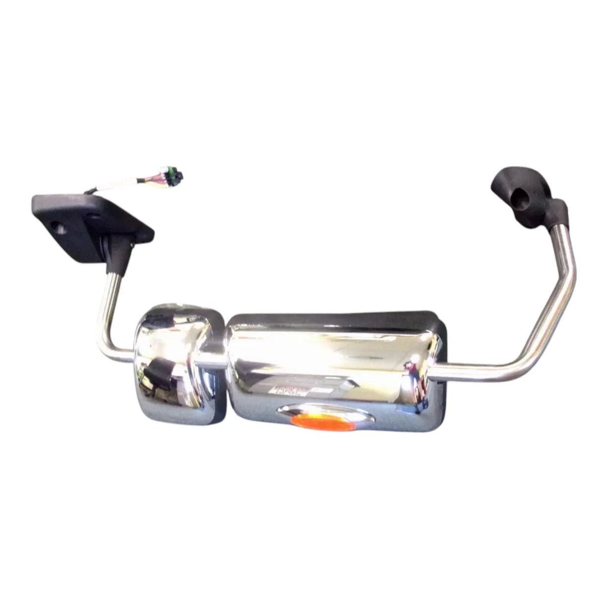 3778360C91 International LH Chrome Rear View Mirror 96 Body RMT HTD LTD AAT - Truck To Trailer