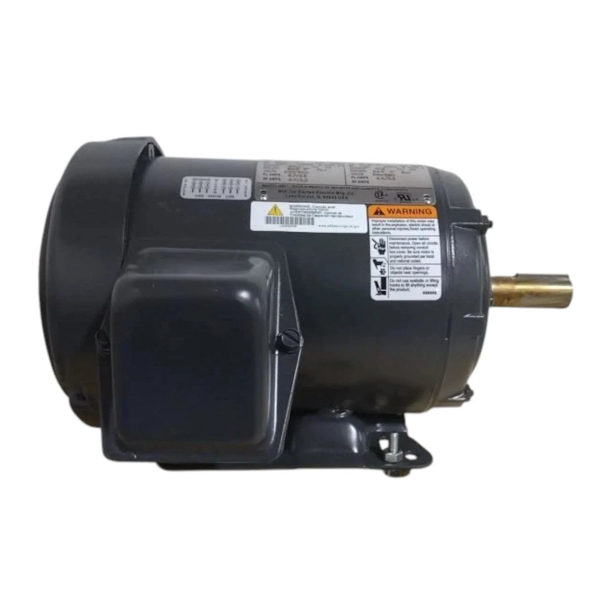 2NKY3A Dayton General Purpose Motor 2 HP 1750 RPM 230/460VAC 3-Phase - Truck To Trailer
