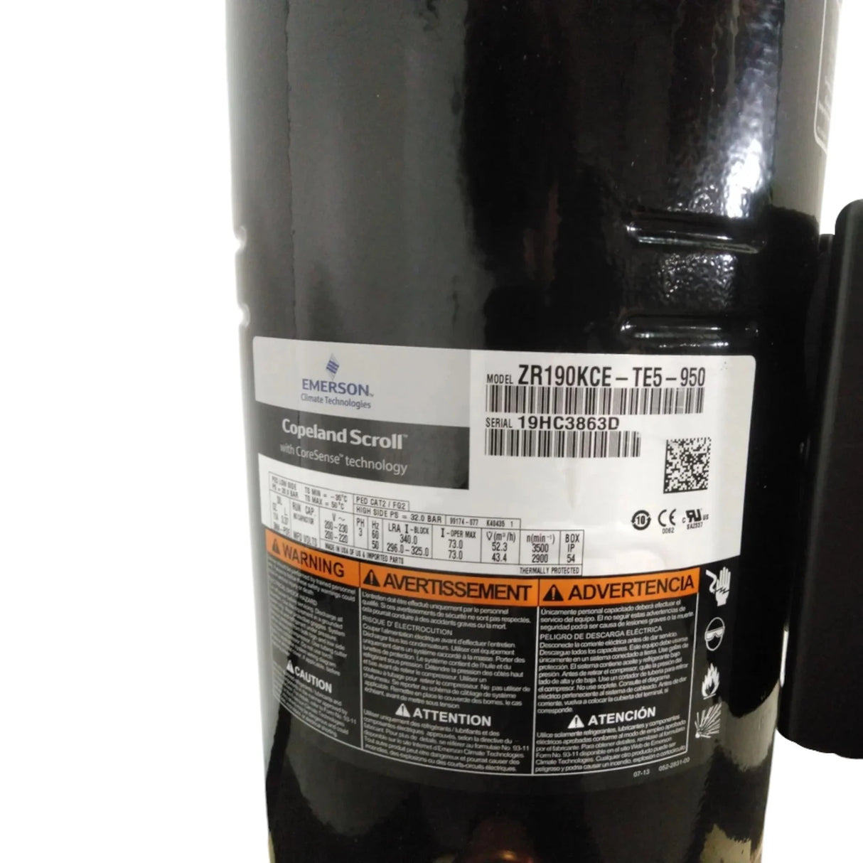 ZR190KCE-TE5-950 Genuine Copeland Scroll Compressor - Truck To Trailer