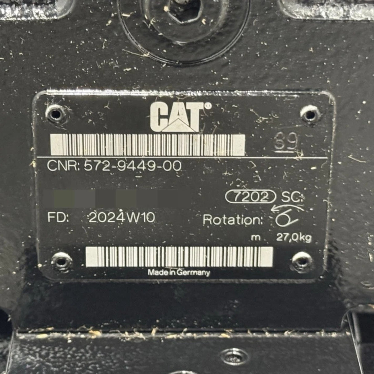 572-9449 Genuine CAT 45cc Hydraulic Fan Pump