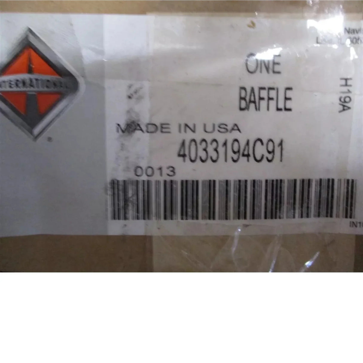 4033194C91 International Motor Cover Baffle Assembly - Truck To Trailer