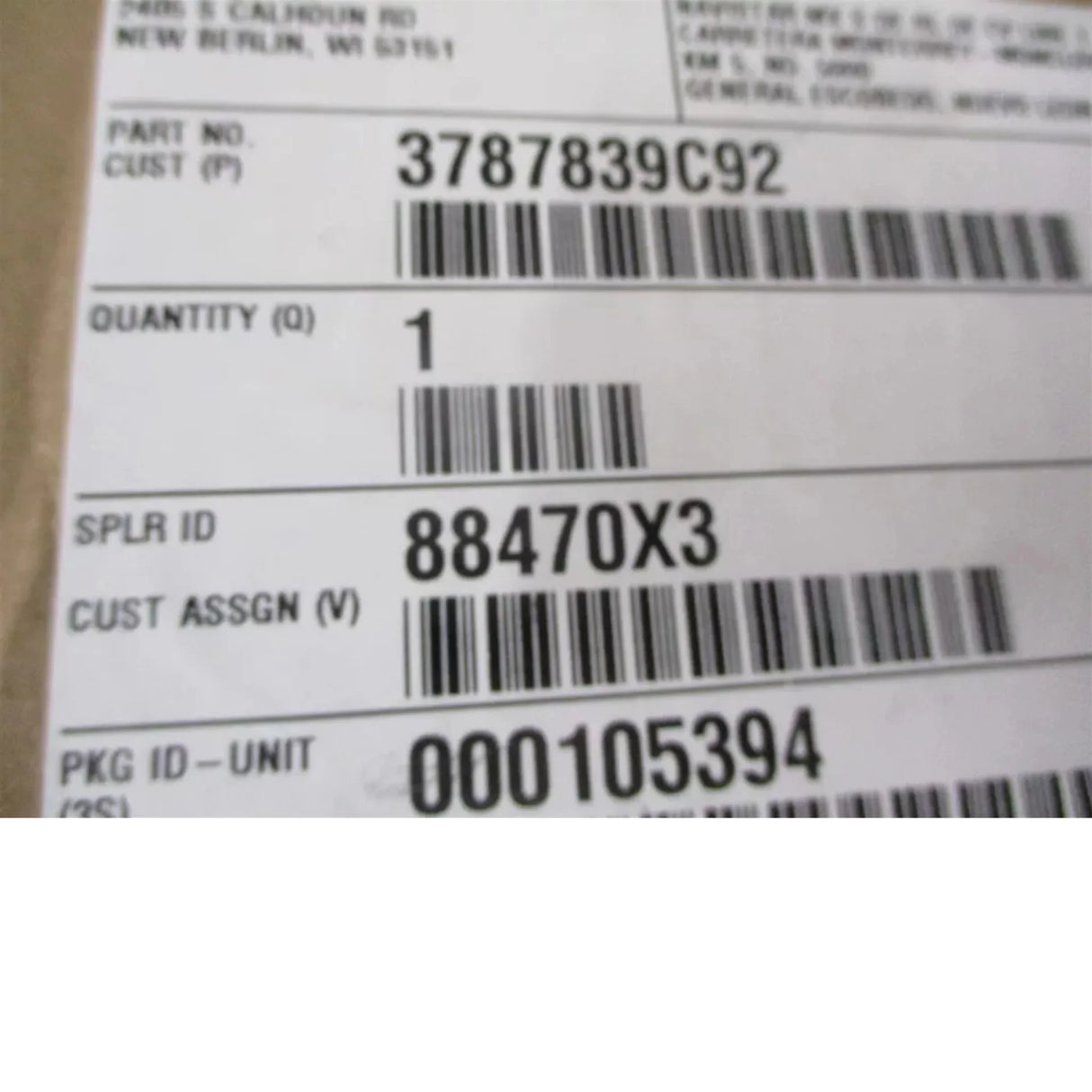 3787839C92 International Mirror, Hood Mirror RH, Chrome - Truck To Trailer