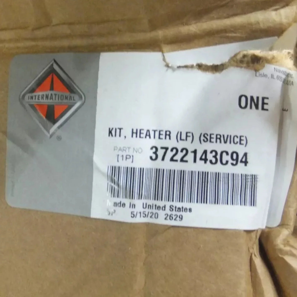 3722143C94 International Heater Driver Bus Body - Truck To Trailer