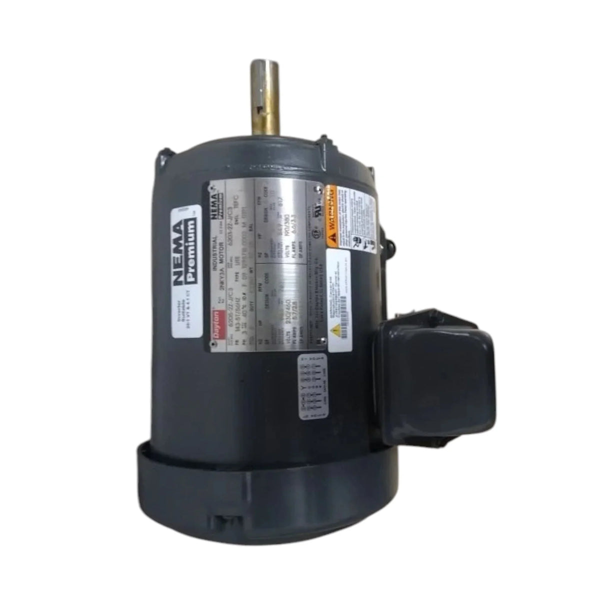 2NKY3A Dayton General Purpose Motor 2 HP 1750 RPM 230/460VAC 3-Phase - Truck To Trailer