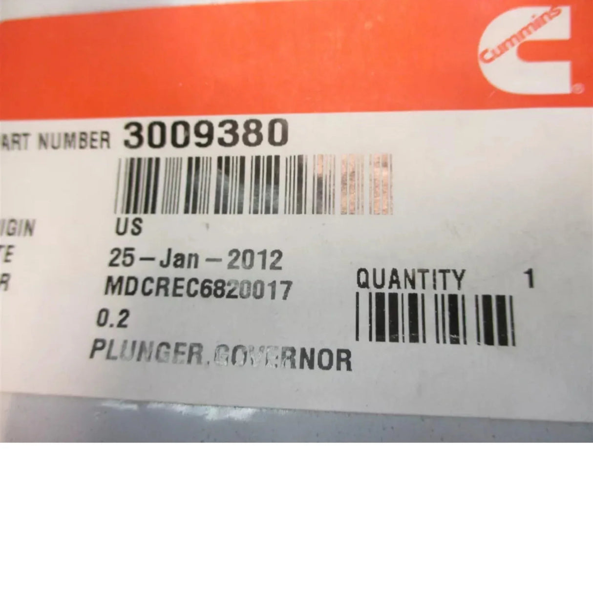 3009380 Cummins Governor Plunger - Truck To Trailer