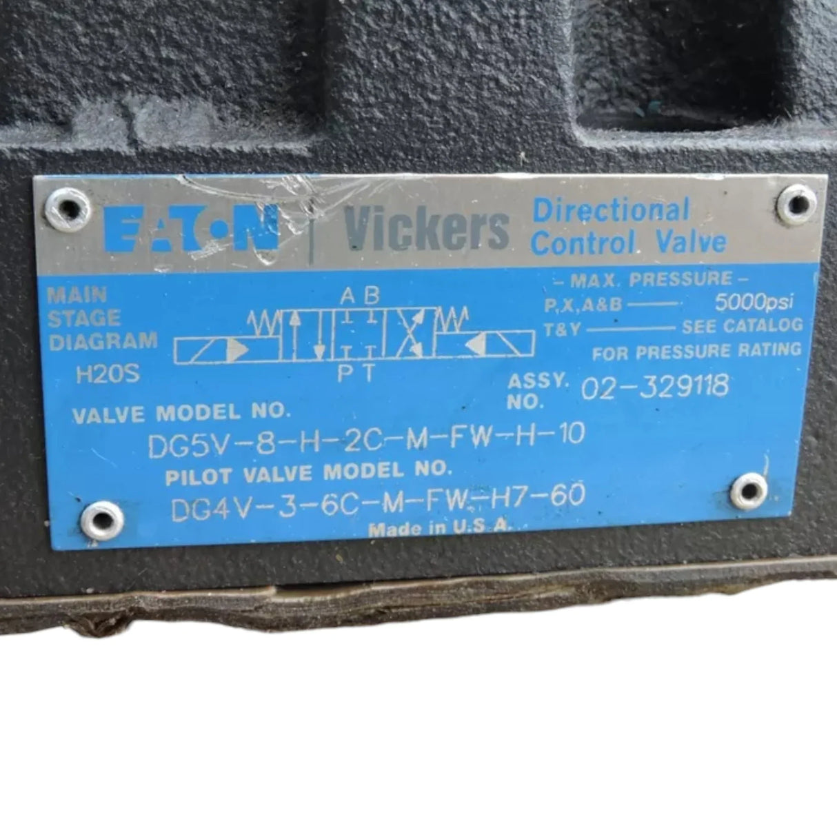 DG5V-8-H-2C-M-FW-H-10 Eaton Valve With Pilot - Truck To Trailer