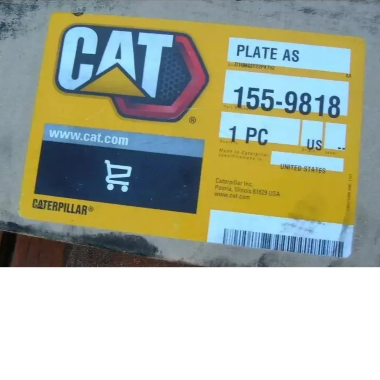 155-9818 Genuine Cat Inner Front Blech - Truck To Trailer