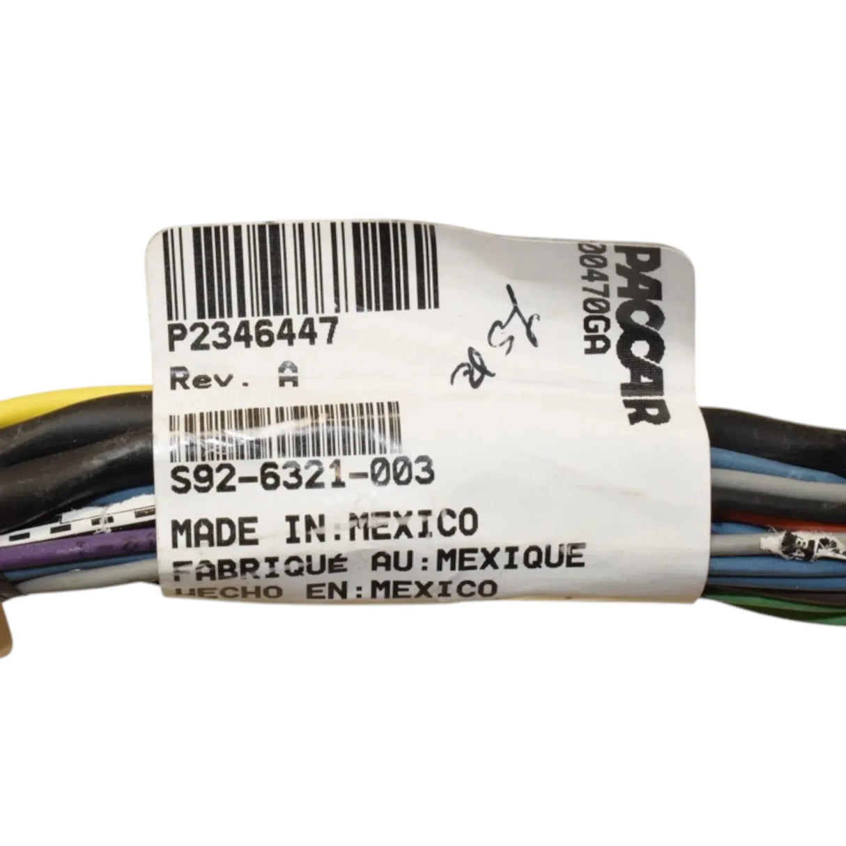 S926321003 Genuine Paccar Chassis Wiring Harness - Truck To Trailer