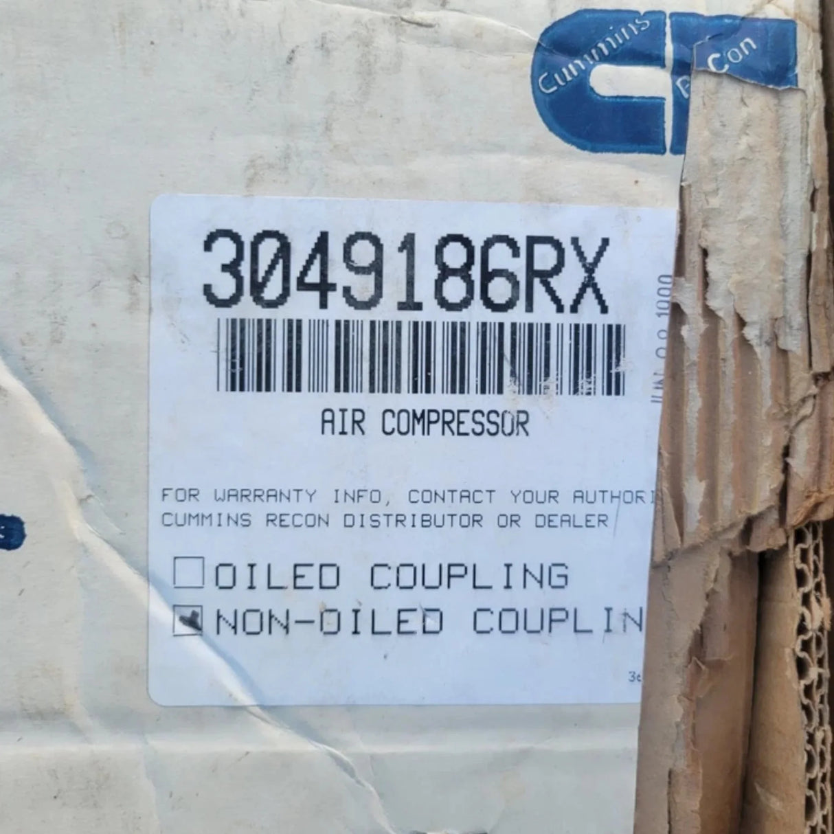 3049186RX Genuine Cummins Air Compressor - Truck To Trailer