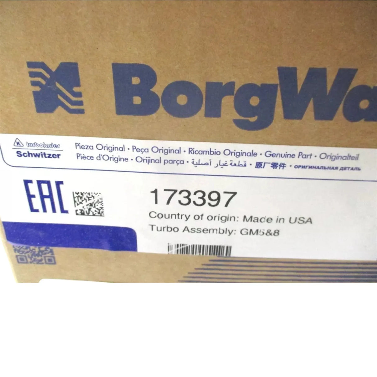 173397 BorgWarner Turbocharger Cartridge CHRA RHB62B GM5 GM8 6.5L - Truck To Trailer