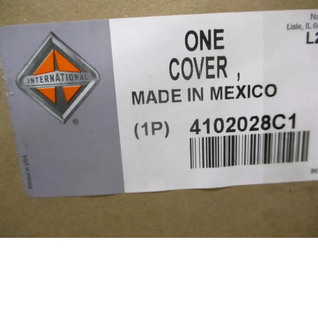 4102028C1 International Cover, Assy W/SKIRTS, US Battery Box - Truck To Trailer