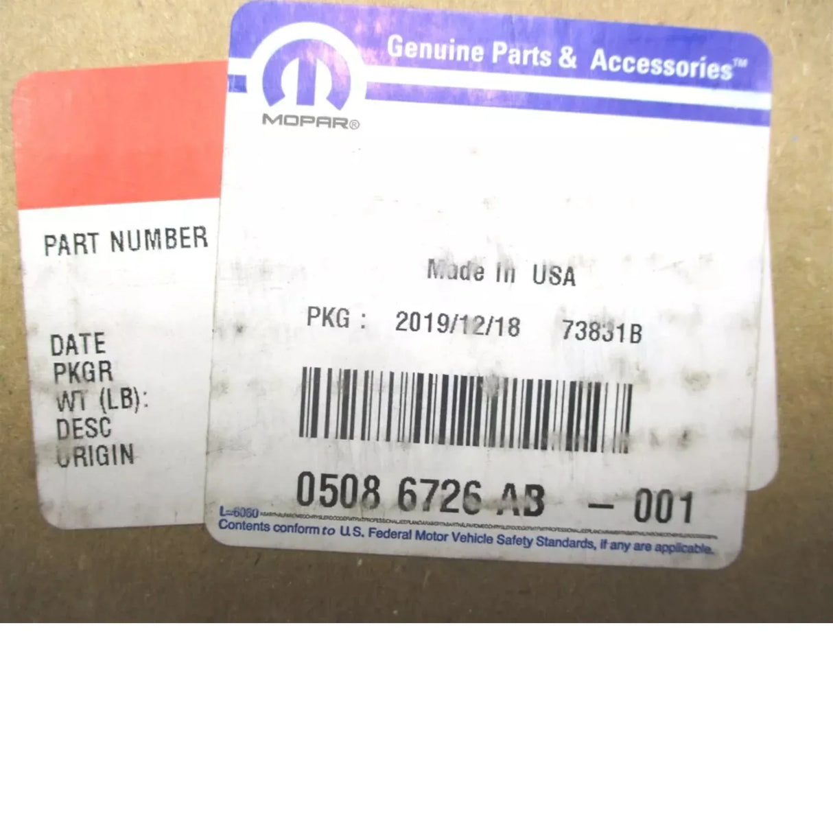 05086726AB Mopar Crankshaft Gear - Truck To Trailer