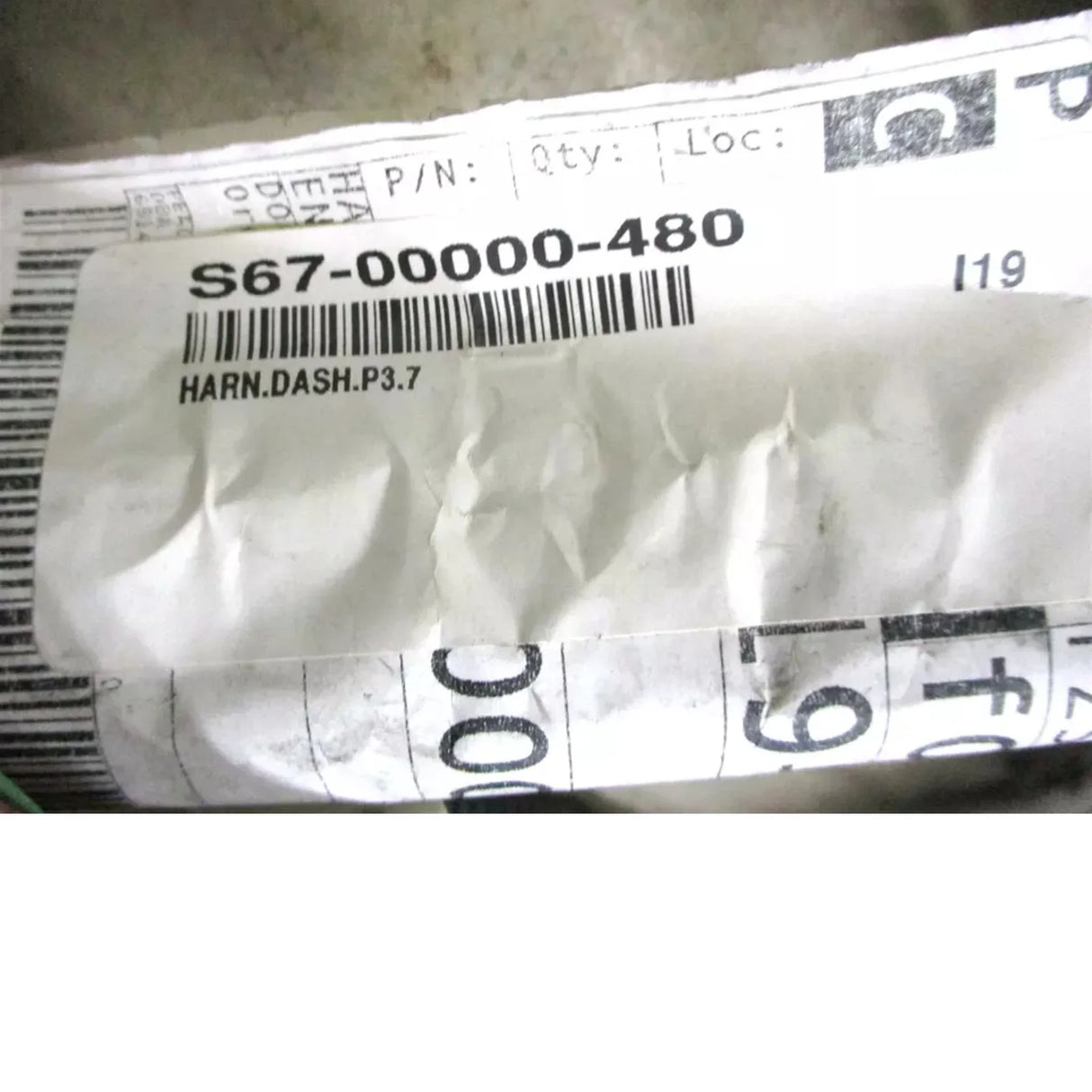 S67-00000-480 Freightliner Dashboard Wiring Harness - P3, 7 - Truck To Trailer