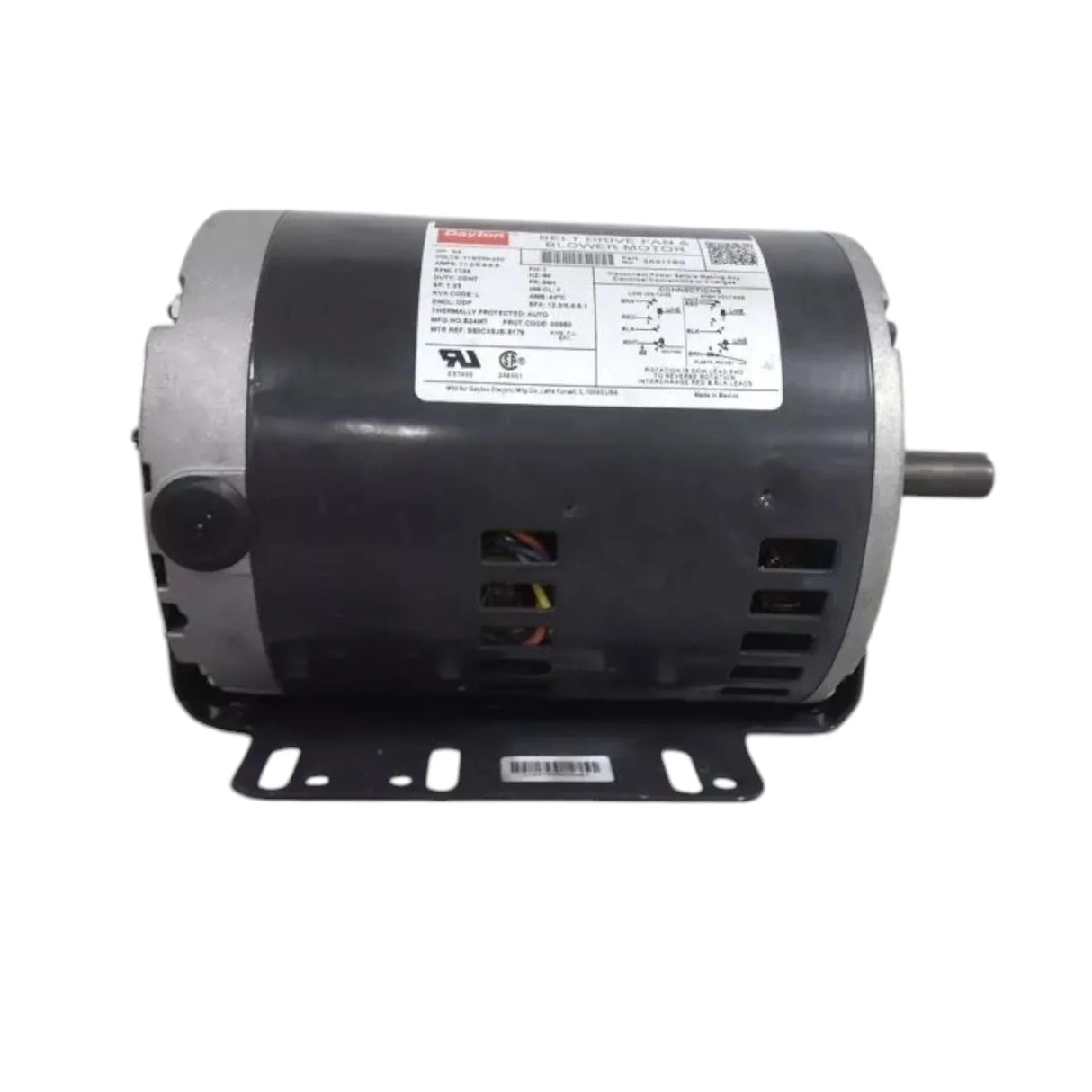 3K617BG Dayton Split-Phase Belt Drive Motor 3/4 HP 1725 RPM 115/208-230VAC - Truck To Trailer