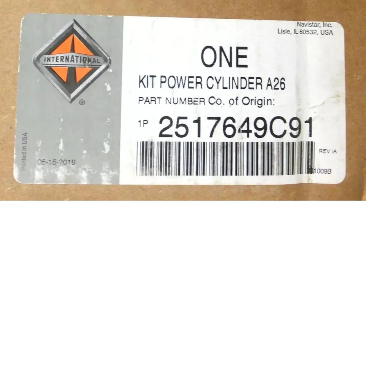 2517649C94 International Kit, Power Cylinder - Truck To Trailer