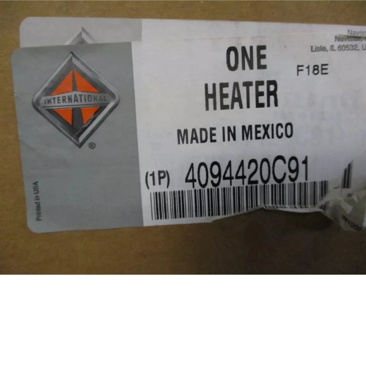 4094420C91 International Heater Assembly Front Module - Truck To Trailer