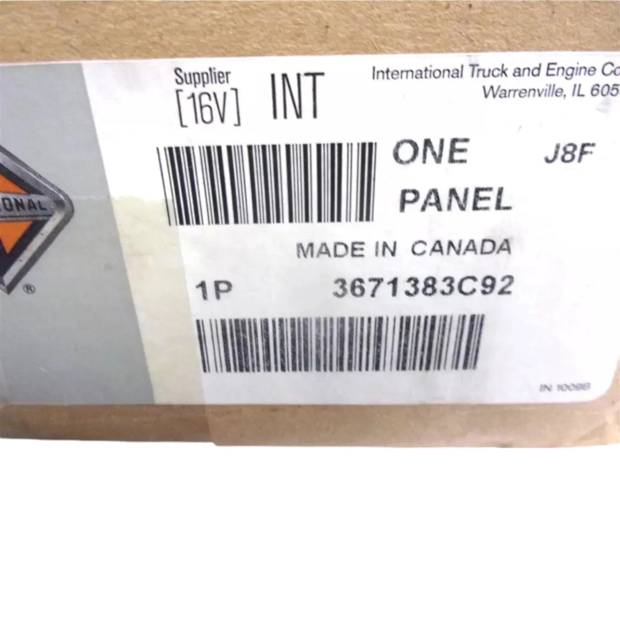 3671383C91 Genuine International Outer Skirt Panel - Truck To Trailer