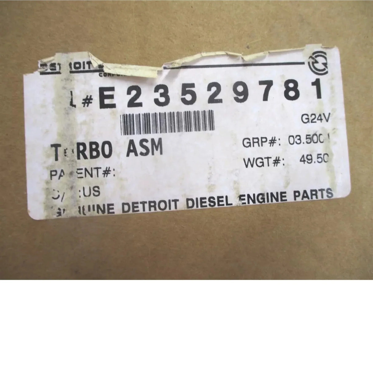 E23529781 Detroit Diesel Turbocharger - Truck To Trailer