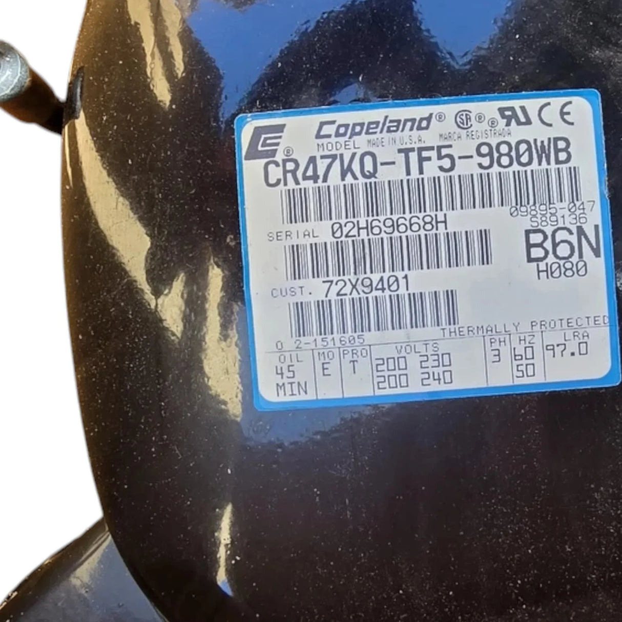 CR47KQ-TF5-980WB Copeland Compressor - Truck To Trailer