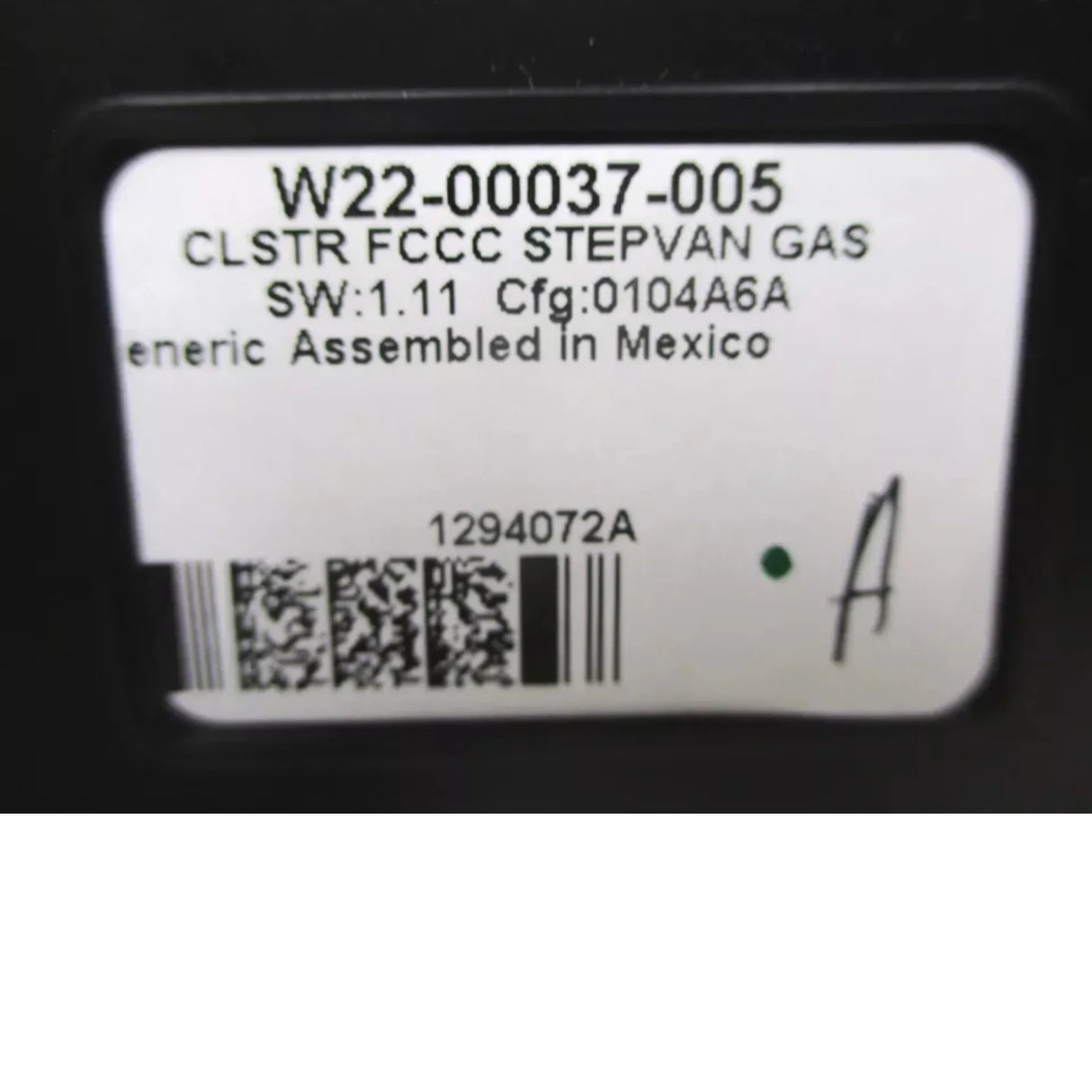 W22-00037-005 Freightliner Instrument Control Unit - Panel, Assembly - Truck To Trailer