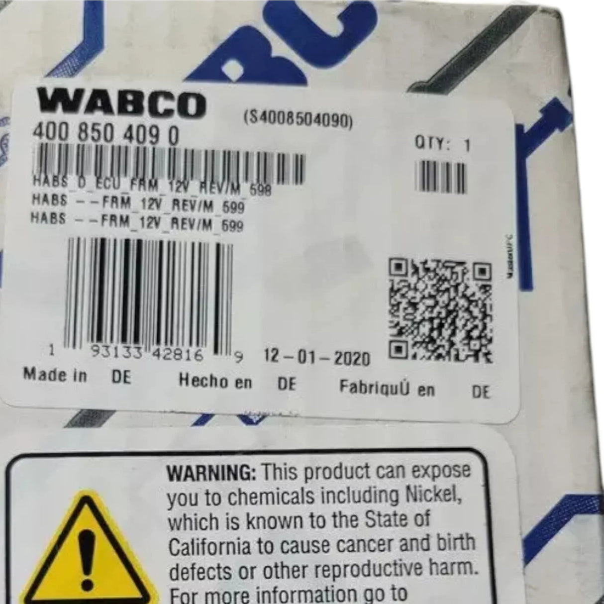 4008504090 Genuine Wabco ABS Electronic Control Unit - Truck To Trailer