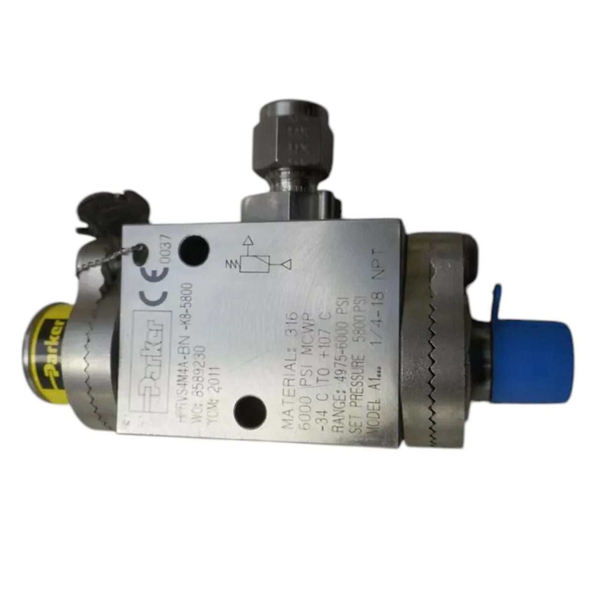 HPRVS4M4A-BN-K8-5800 Parker Relief Valve High Pressure 5800PSI - Truck To Trailer