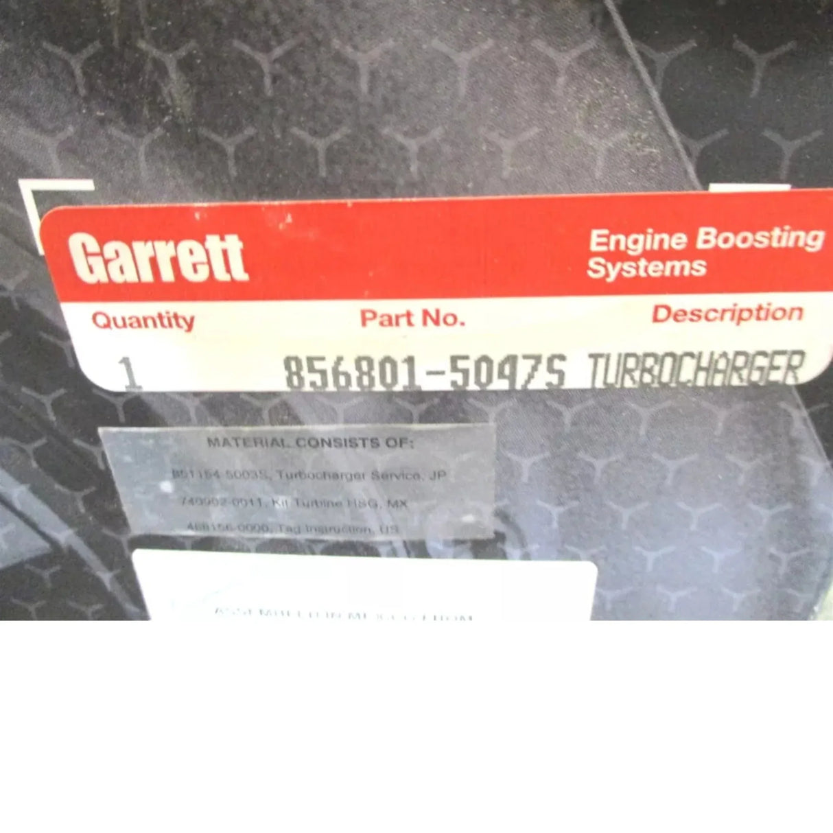 856801-5047S Garrett Turbo Assembly Kit GTX3576R 0.82 A/R Gen 2 - Truck To Trailer