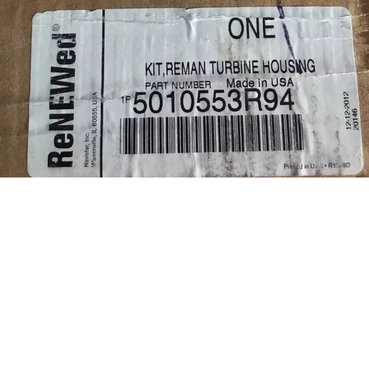 5010553R94 International Turbocharger Turbine Housing Kit - Truck To Trailer