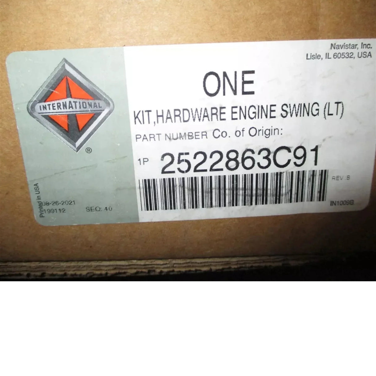 2522863C91 International Engine Swing Mounting Hardware Kit for Left Side by Edudurant - Truck To Trailer