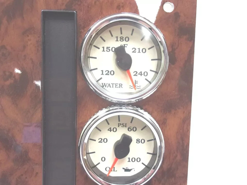 3998635C91 International Cluster Instrument Left Engine Coolant Temp Engine Oil Pressure - Truck To Trailer