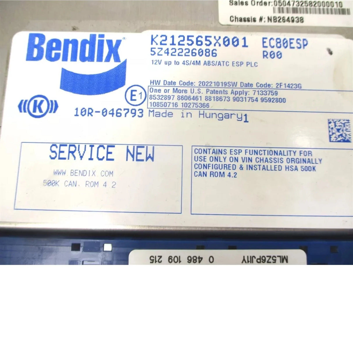 K212565SC001 Bendix ESP ECU - Truck To Trailer
