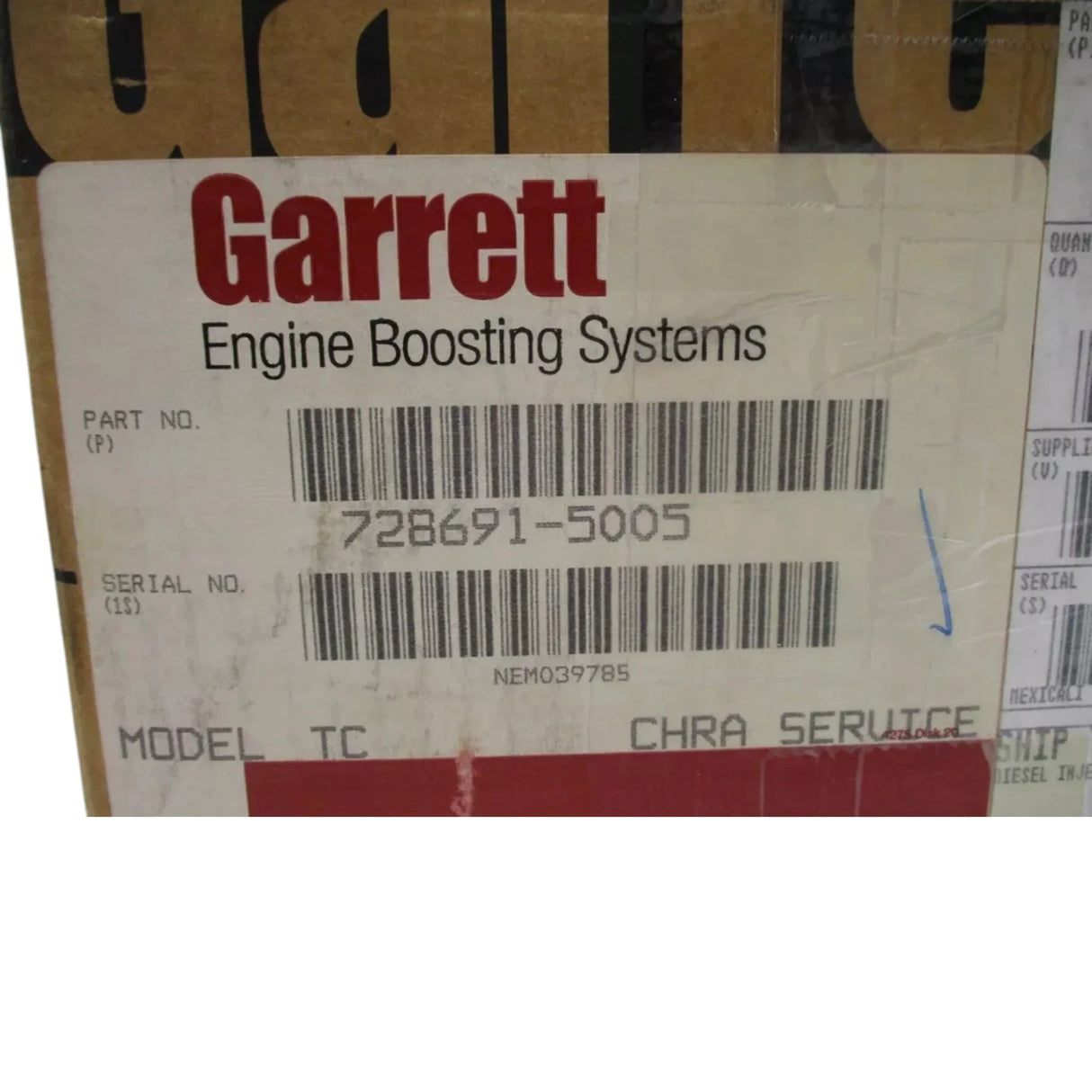 728691-5005S Garrett Turbocharger CHRA - Truck To Trailer