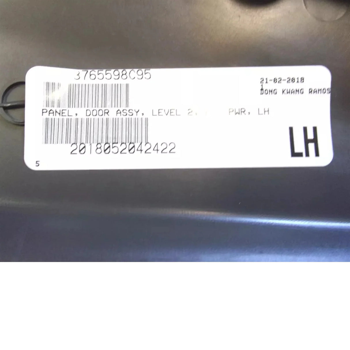 3765598C95 International Panel Door Assembly Level 2 All Power Left Hand - Truck To Trailer