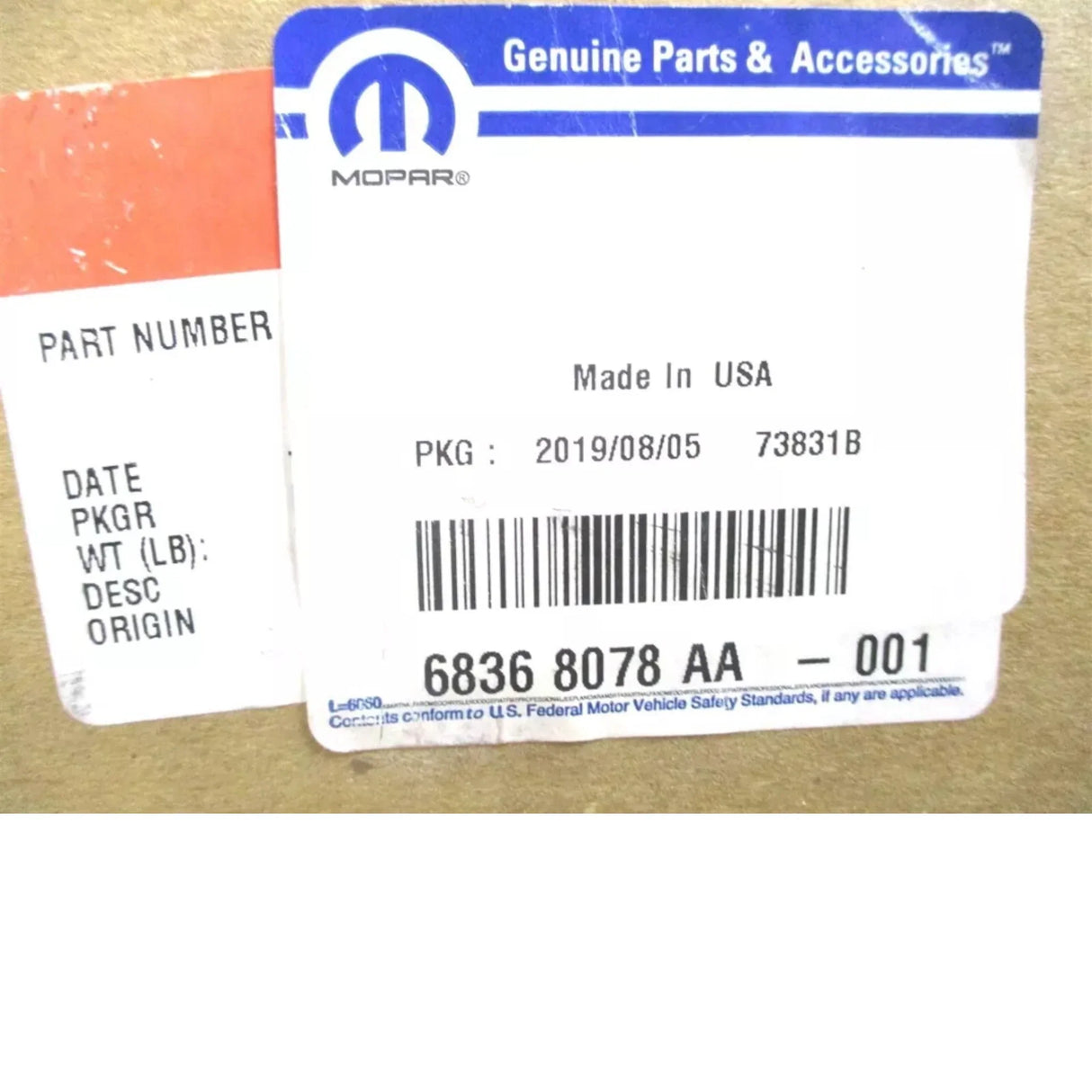 68101166AB Mopar Engine Oil Pan - Truck To Trailer