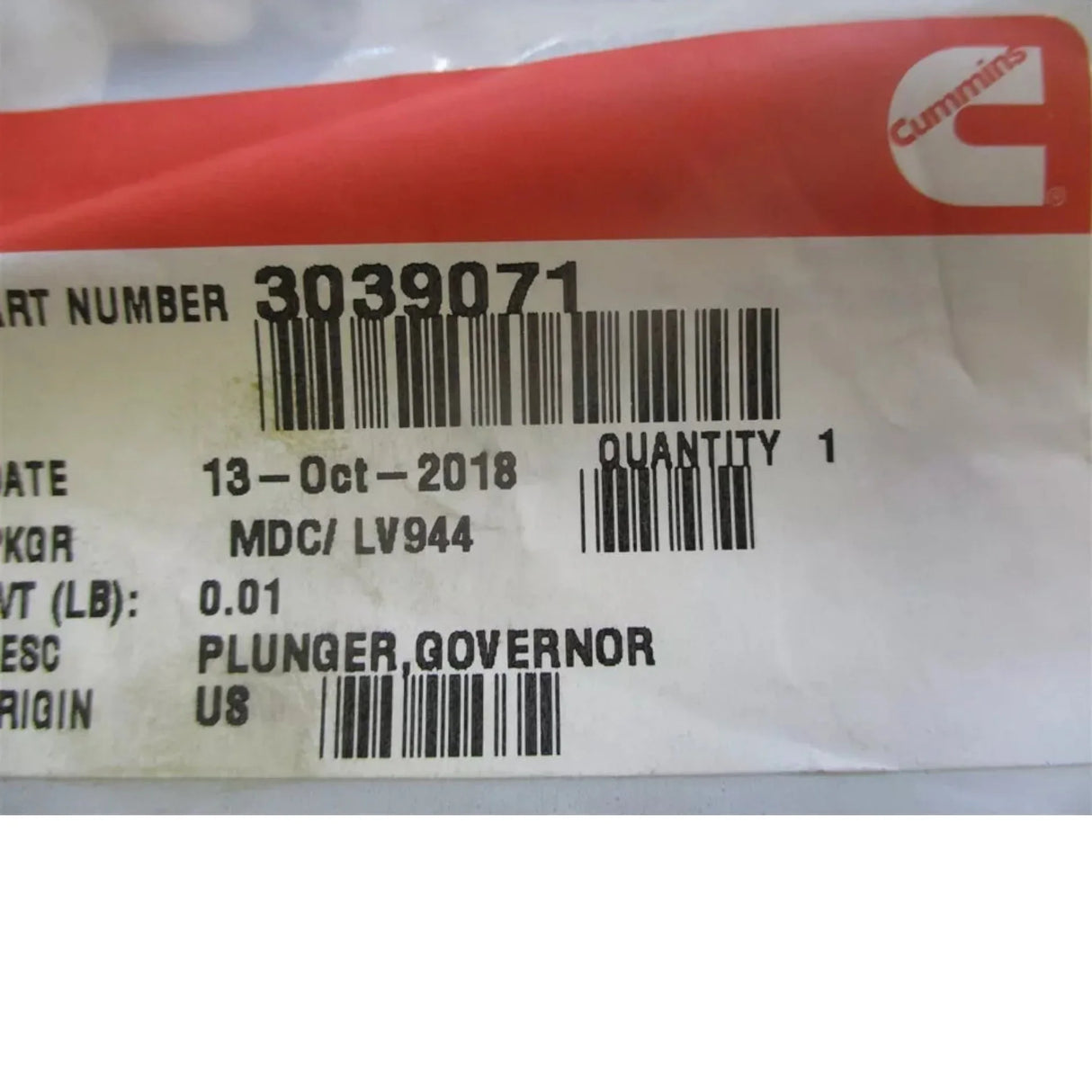 3039071 Cummins Governor Plunger - Truck To Trailer