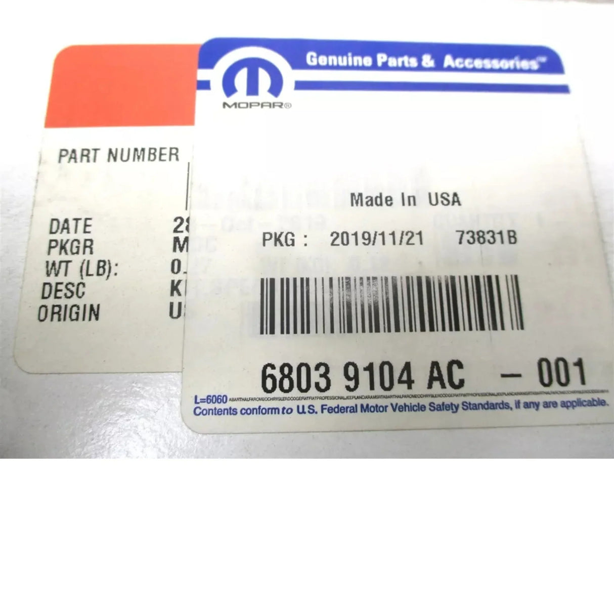 68039104AC Mopar Turbo Speed Sensor Kit - Truck To Trailer