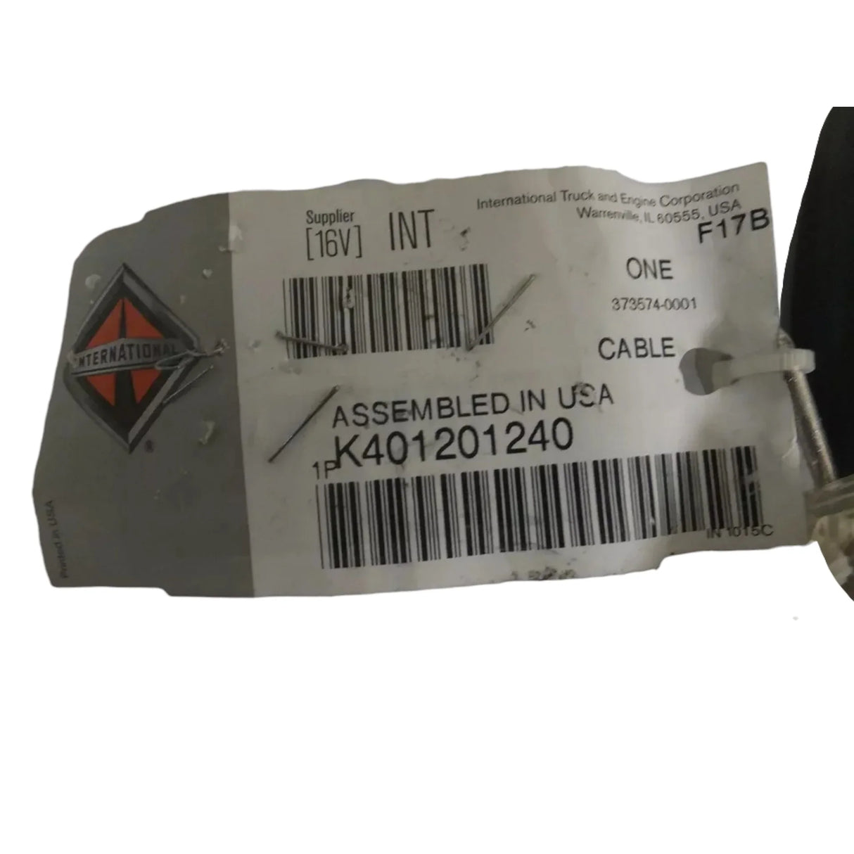 K401201240 International Battery Cable - Truck To Trailer