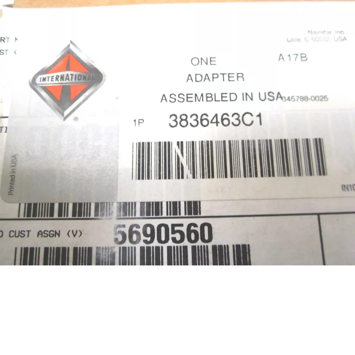 3836463C1 International Adapter Multiplexed Signal Module - Truck To Trailer