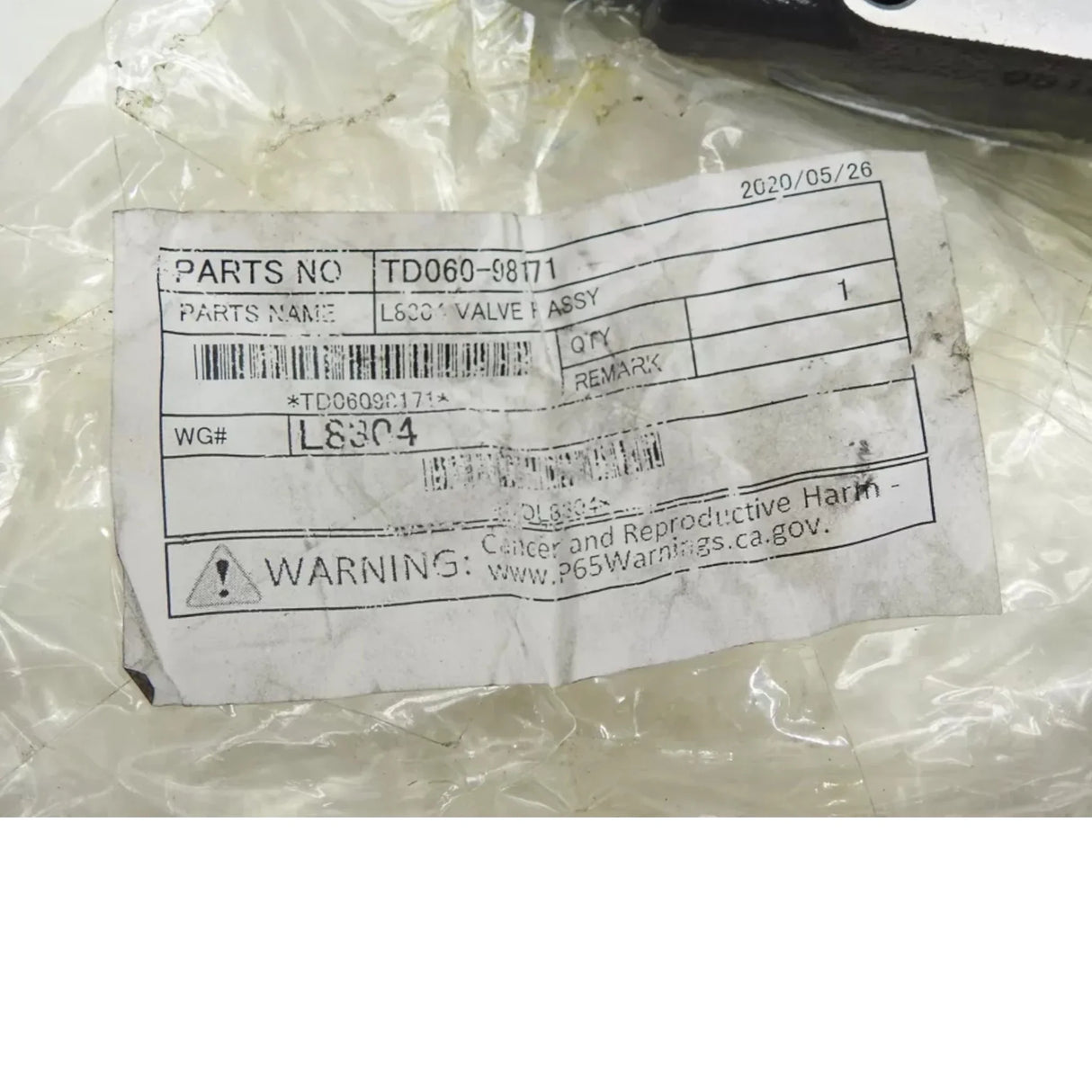 TD060-98171 Kubota Assy Valve Aux - Truck To Trailer