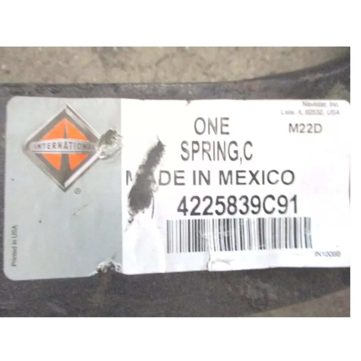 4225839C91 International Chassis Rear Spring - Truck To Trailer