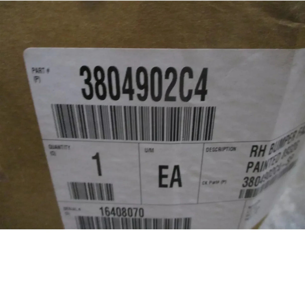 3804902C4 International Bumper Front Outer Panel Standard - Truck To Trailer