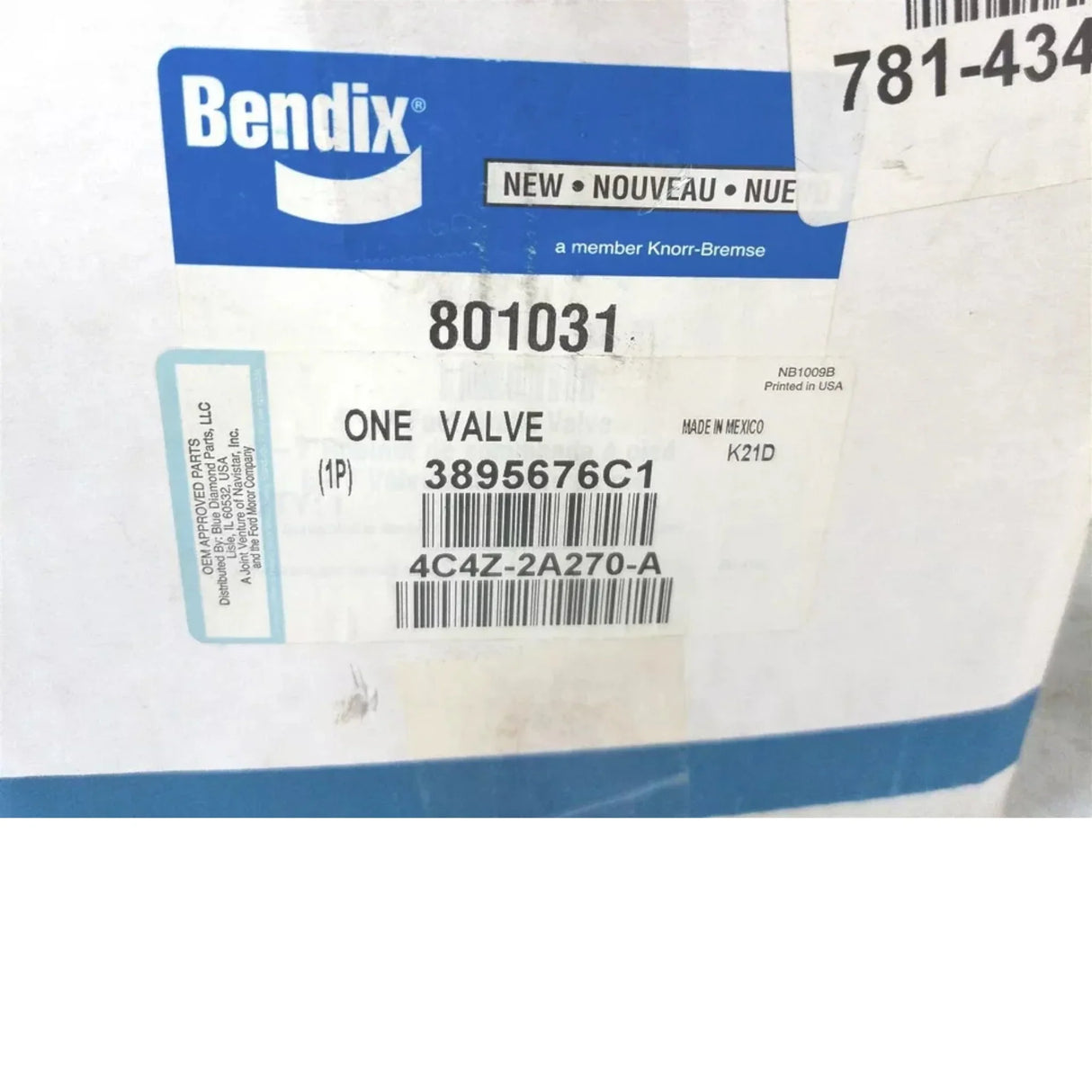 3895676C1 international Brake Control Valve E7 - Truck To Trailer