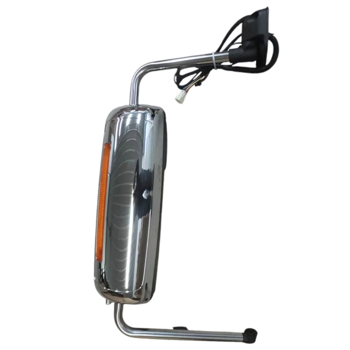 3757560C91 International Mirror Rear View Left Hand Aero Chrome HTD Power Clearance Light CB Radio - Truck To Trailer